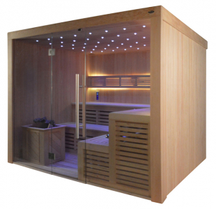 Sauna TS 4020-1 ADC Bio-Kombiofen, 200x180cm Designersauna